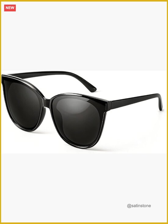 Polarized Cat Eye Oversized Sunglasses UV400 Protection Lightweight TR Frame main image 7